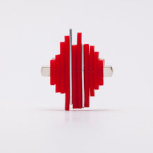 Load image into Gallery viewer, Anello Ring Acciaio Stell Silicone Rosso Red Brengola
